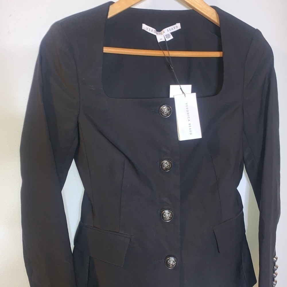 VERONICA BEARD Ria collarless Blazer - Picture 4 of 13
